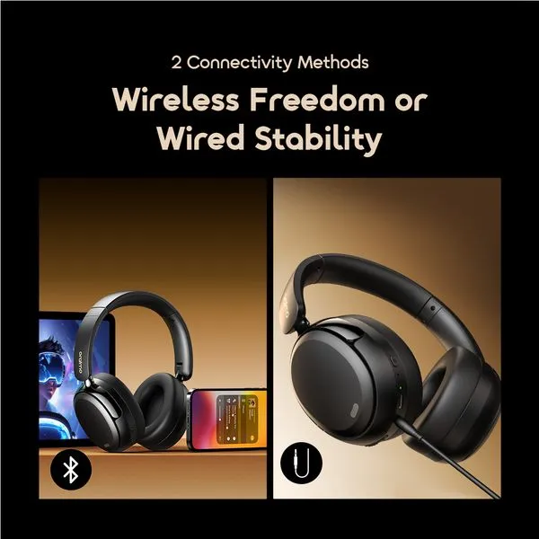oraimo boompop n wireless headphones with hybrid anc 65 hour playtime